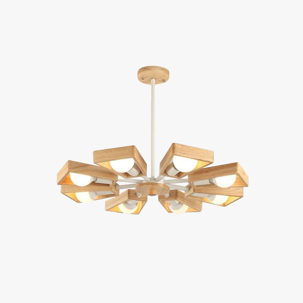 Rotatable Nordic Wooden Pendant Light